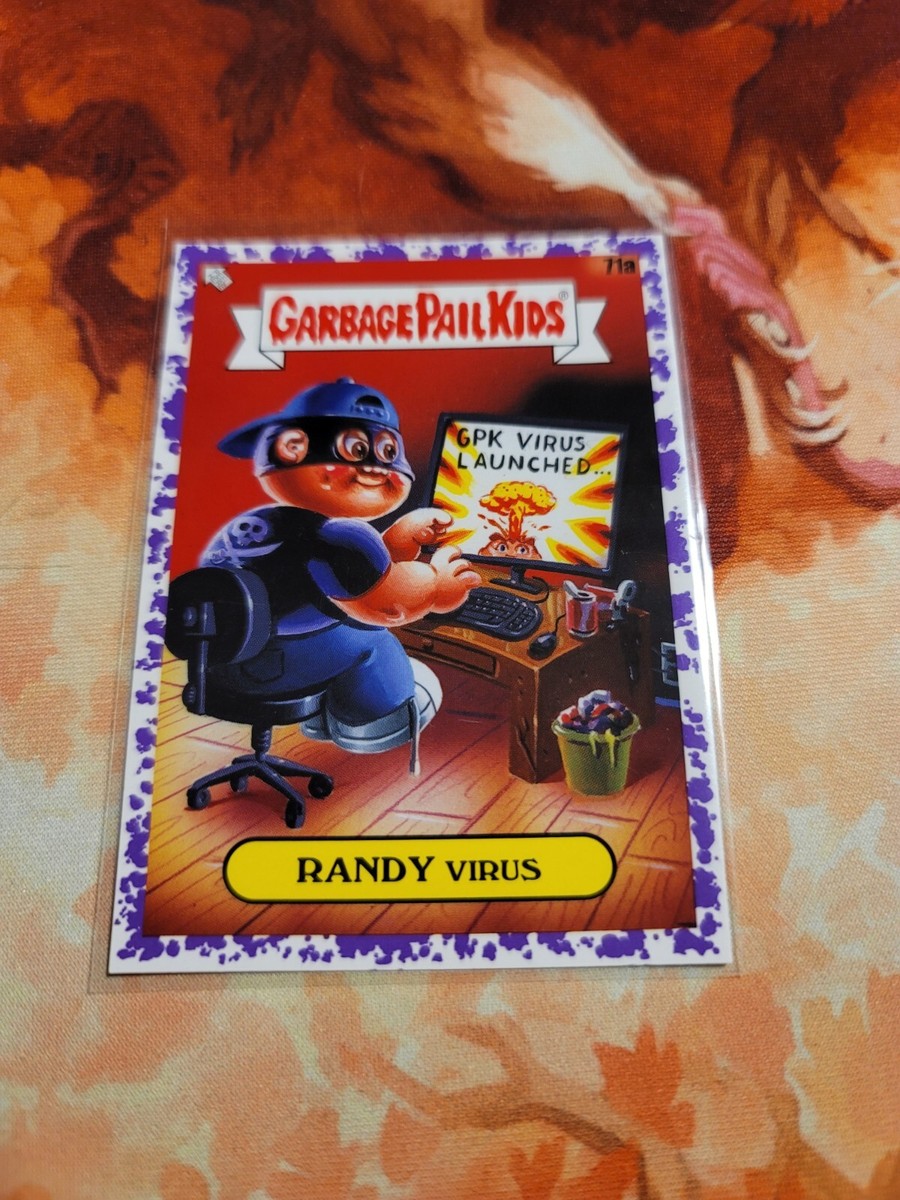 2020 Garbage Pail Kids 35th Anniversary PURPLE Randy Virus Card 71a GPK  RARE HTF