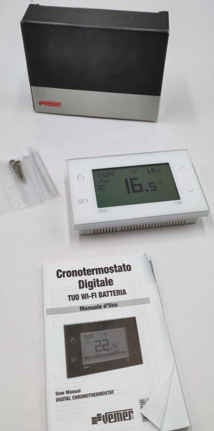 VEMER VE788600 TUO WiFi Akku Thermostat Heizung Smart Home WLAN Weiß
Opens in a new window or tab