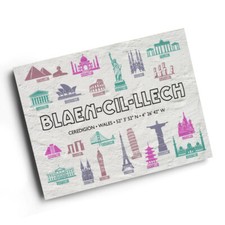 A4 PRINT - Blaen-Cil-Llech, Ceredigion, Wales - World Landmarks