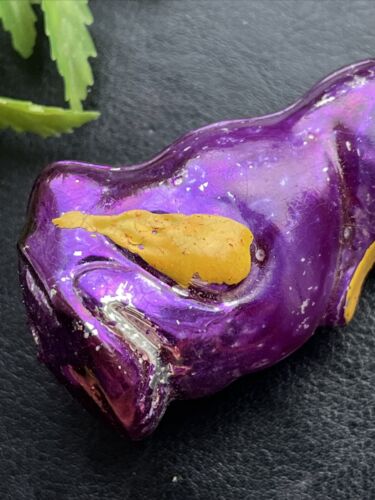 Vintage Purple Glass DUCK German Christmas Ornament - Bild 7 von 11
