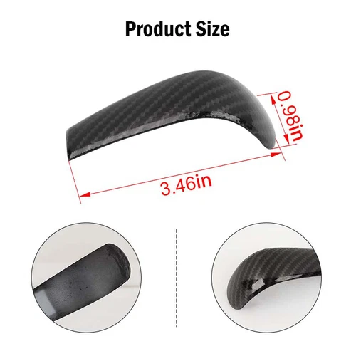 Carbon Center Gear Shifter Knob Cover Trim for Dodge Charger/Chrysler 300C 04-10 - Picture 14 of 16