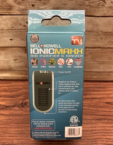 Bell + Howell Ionic Maxx purificatore d'aria e ionizzatore micro plugin da parete dimensioni - NUOVO - Foto 2 di 5