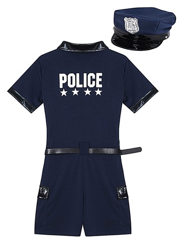 Costume poliziotto donna sexy cosplay uniforme abiti gioco di ruolo clubwear - Foto 11 di 21