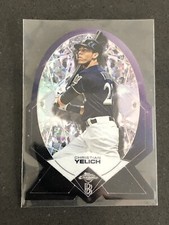 Christian Yelich 2020 Topps Chrome Ben Baller Die Cut Diamond Insert Brewers