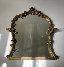 Antique John Lane Rococo Table Mirror. European. Circa Late 19th-early 20th C.