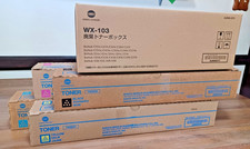 Konica Minolta Toner Lot TN324 CYMK Waste Box WX-103 for BizHub C258 C308 C368