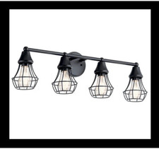 Kichler 06106049 Bayley 4-light Bathroom vanity Olde Bronze Finish 30.5  Rustic