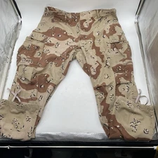 US ARMY Pants Chocolate Chip Desert Storm Camo Combat BDU Cargo Large Regular