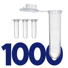 2 Ml Microcentrifuge Tubes, Flip Cap Polypropylene Lab Centrifuge Tube with Snap