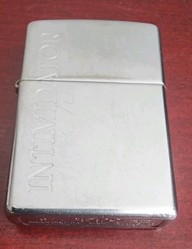 COLLECTIBLE 1997 INTIMIDATOR BRADFORD PA USA CHROME ZIPPO LIGHTER. SPARKS 