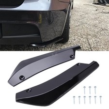 For Infiniti Car Rear Bumper Lip Diffuser Splitter Canards Spoiler Glossy Black