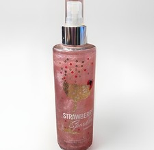 Bath  Body Works Strawberry Sparkler 8oz Shimmer Mist Holiday Gift Stocking
