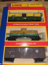 NEW Pack of 3 Life-Like Trains HO Scale Fast Freight Freight Cars #8459 NIB