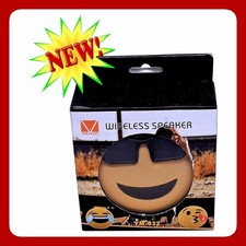 Maiz YM-032 Wireless Bluetooth Speaker Yellow Emoji Sunglasses Portable Audio NW