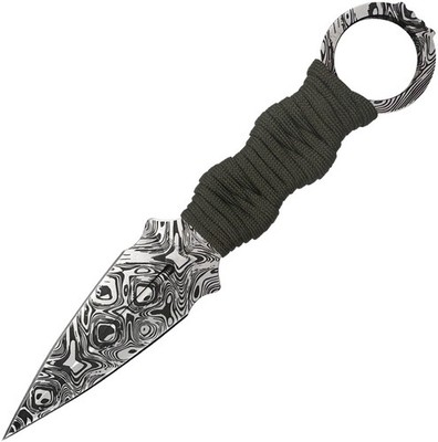 Takumitak Defender Green Cord Wrapped 3Cr13 Fixed Blade Knife w/ Sheath F102GNCS