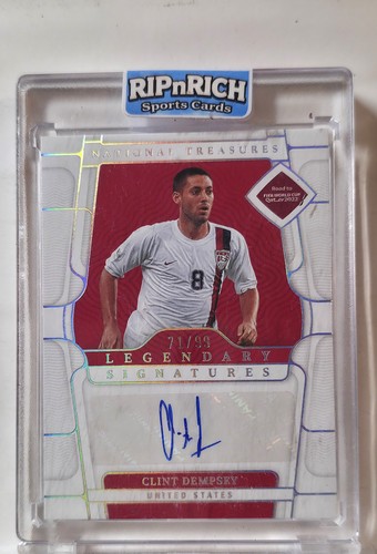 2022 National Treasures Clint Dempsey Legendary Signatures Auto /99 #LS-CD USA