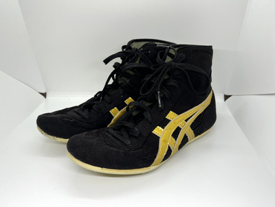 asics Wrestling Boxing Shoes Og EX-EO TWR900 Old Model Black Gold