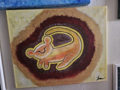 The Lion King Simba Drawing Acrylic Painting