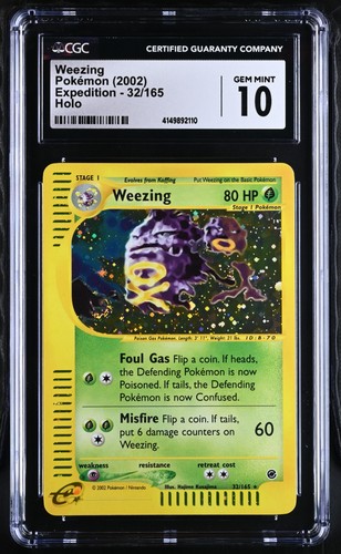 Weezing graded CGC 10 for sale on eBay