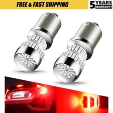 2PCS AUXITO 1156 Red Lamp Brake Tail Stop Light Bulb Error Free Lamp 4014SMD 54H