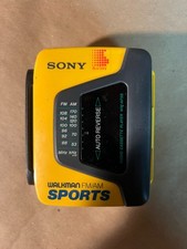 Sony Walkman WM-AF59 Sports Portable FM/AM Cassette Radio Tested Works