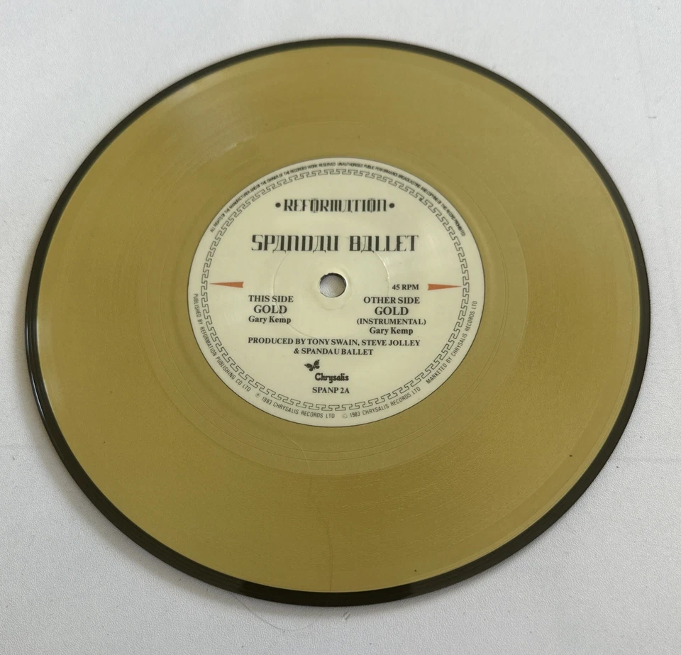Spandau Ballet ~ Gold ~ 7” Gold Vinyl / Picture Disc NM Condition - Image 3 of 4