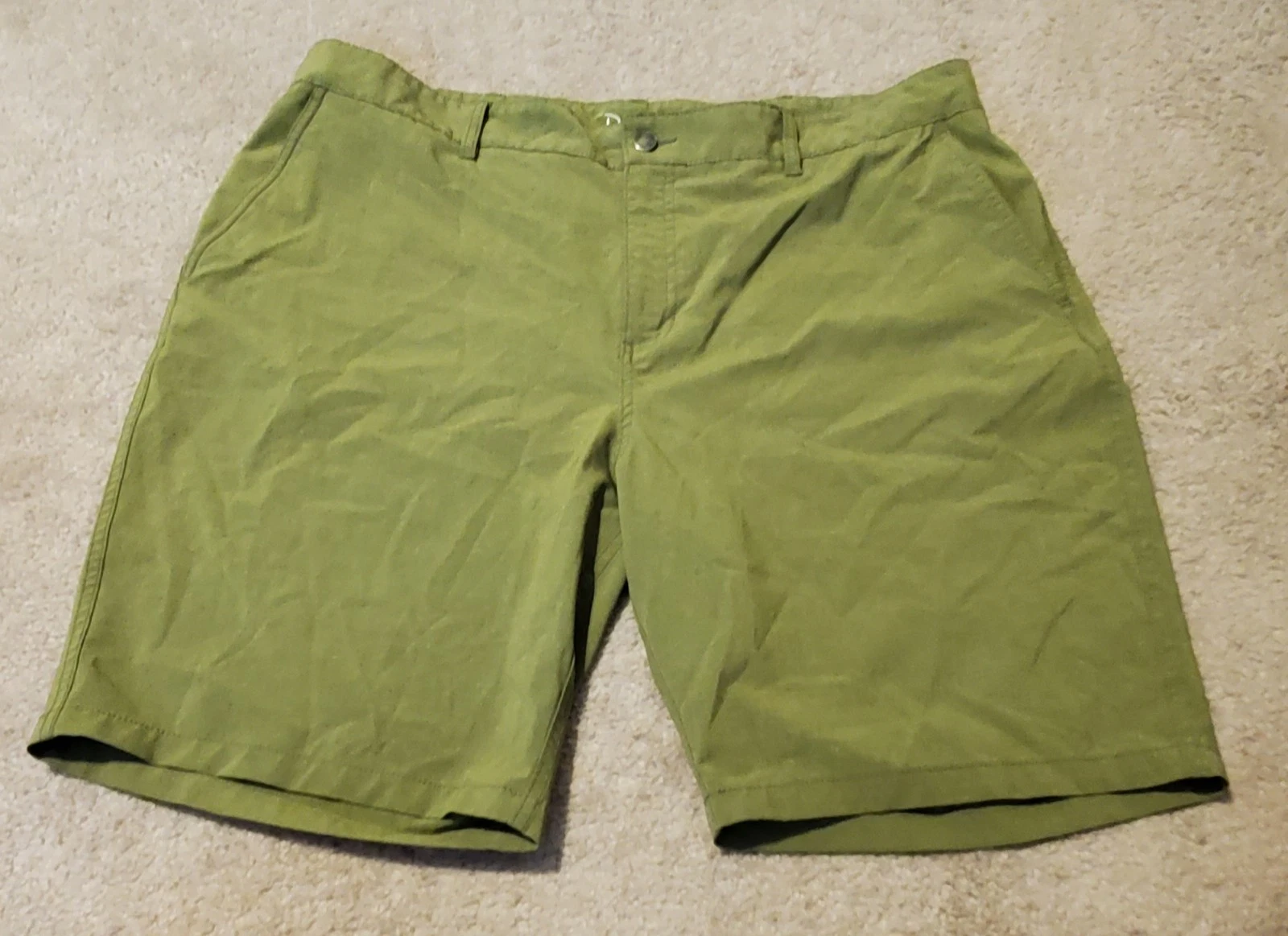 Panama Jack Olive Green Golf Shorts Mens Size 40 Inseam 9" #0331
