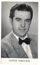 Lester Ferguson Signed Photo / Autograph Opera Singer