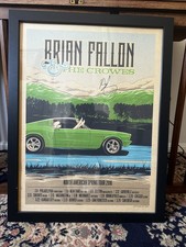 Brian Fallon & The Crowes SIGNED NA Spring Tour 2016 Poster frame included