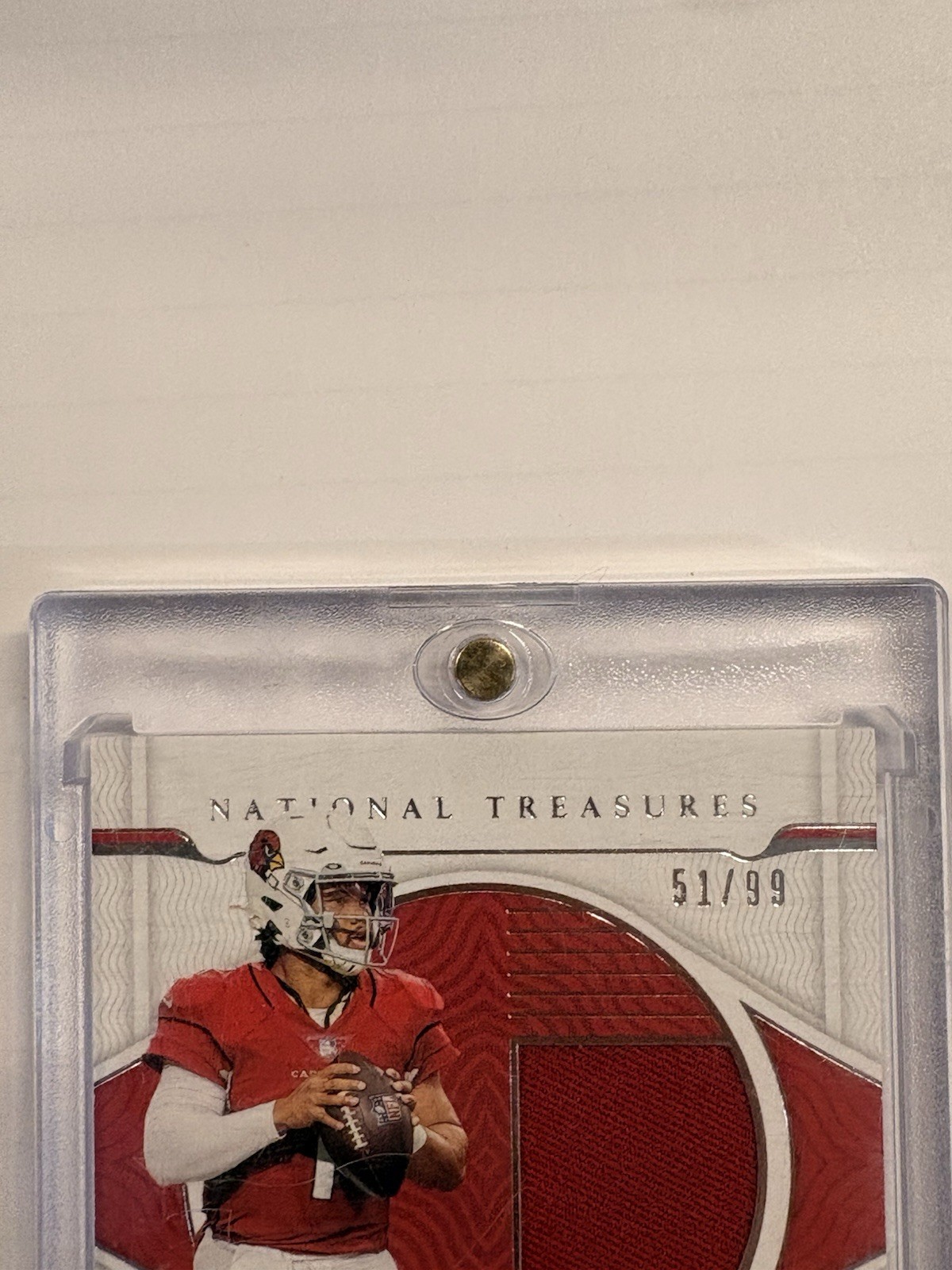 2021 PANINI NATIONAL TREASURES Kyler Murray Worn Patch Auto /99 #MS-KM view 3