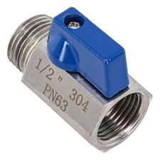 Bidirektionaler Mini Kugelhahn 304 Edelstahl zur Luft- und Gasregelung