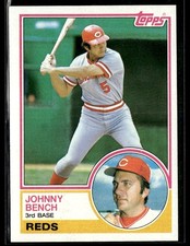 1983 Topps #60 Johnny Bench Reds Baseball Card 2003F
