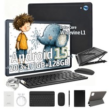 10.1 inch Android 15 Tablets HD Touchscreen Octa-Core 20GB RAM 128GB Dual Camera