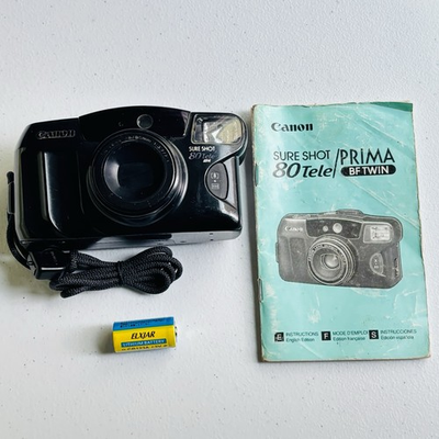 #ad #ad Canon Sure Shot 80 Tele 35mm Film Camera Point and Shoot 38mm f 3.7 80mm $99.95