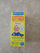 Boudreaux's Butt Paste Original Diaper Rash Cream, Ointment for Baby, 2 oz Tube