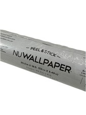 NuWallpaper NUS1412 Grey Woods Peel Stick WallpapeR Gray 20.5" X 18'