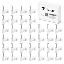Cable Clips Nail in Cable Clips 100 Pcs 8mm Flat Ethernet Cable Wall Clips Cable