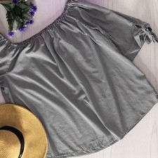 Striped Off Shoulder Top