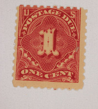 US SC# J52 MINT NH MNH OG SOMETHING STUCK ON FACE CV$260 TS70