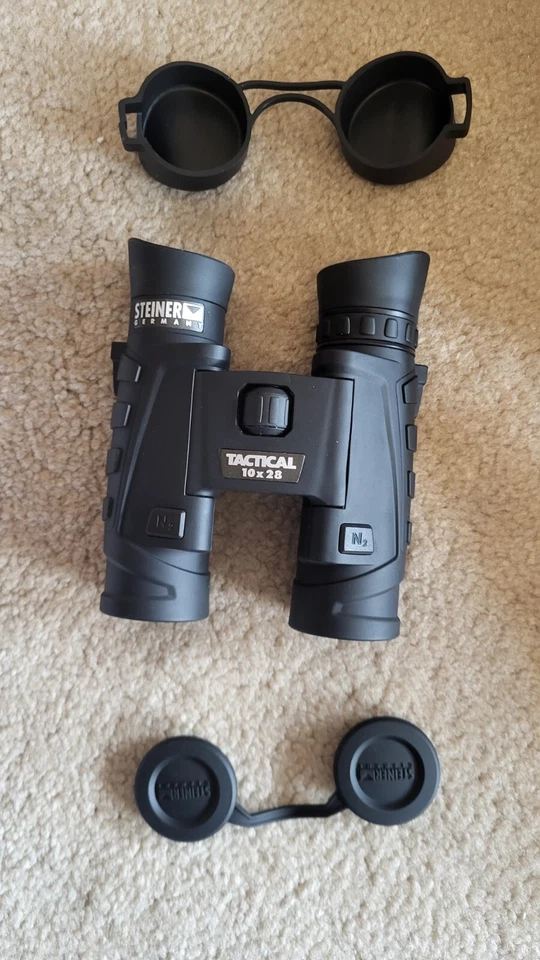Steiner 6504 10x28 Tactical Binoculars,  NEW   (BOX HAS SHELF WEAR) - Image 2 of 4