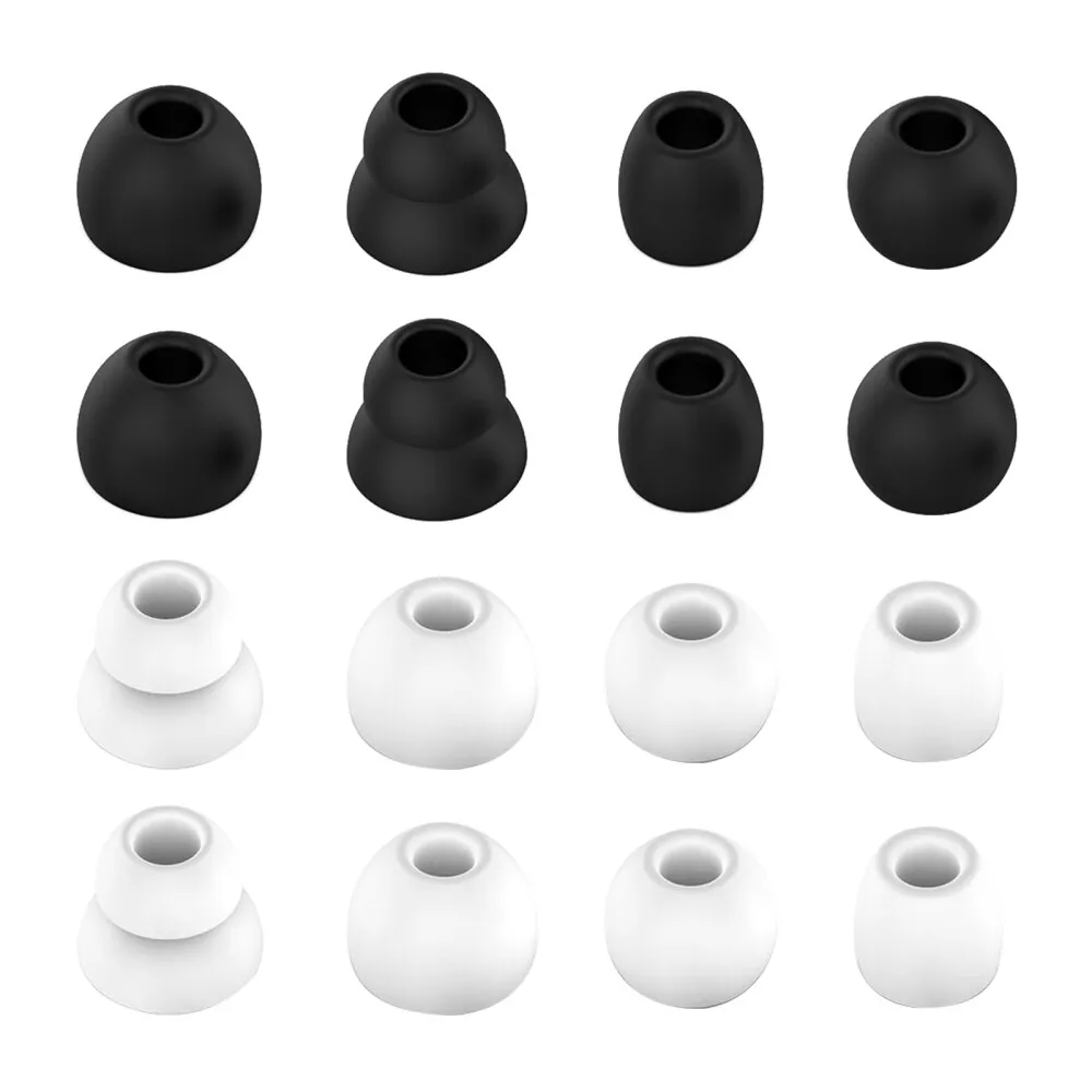 2 Sets Premium Ear Pads Plugs Silicone Earphone Rubber Buds