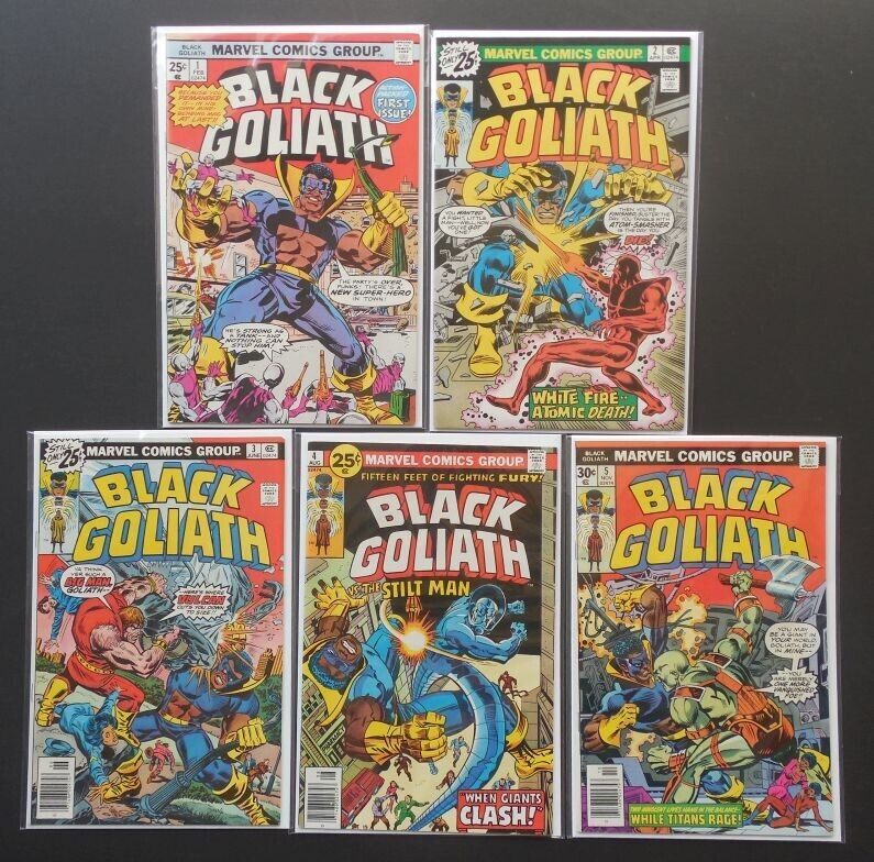 Black Goliath 1 2 3 4 5 Complete Set Full Run Marvel Comics 1977 VF+ To VF/NM
