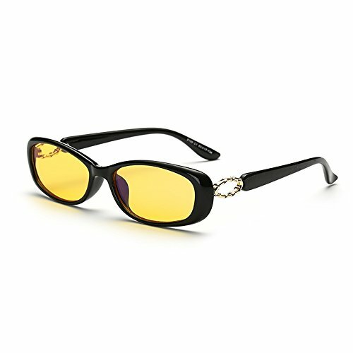 Cyxus Filtro Luce Blu Occhiali Ovale Telaio [Giallo Lente] Dormire  Meglio | eBay