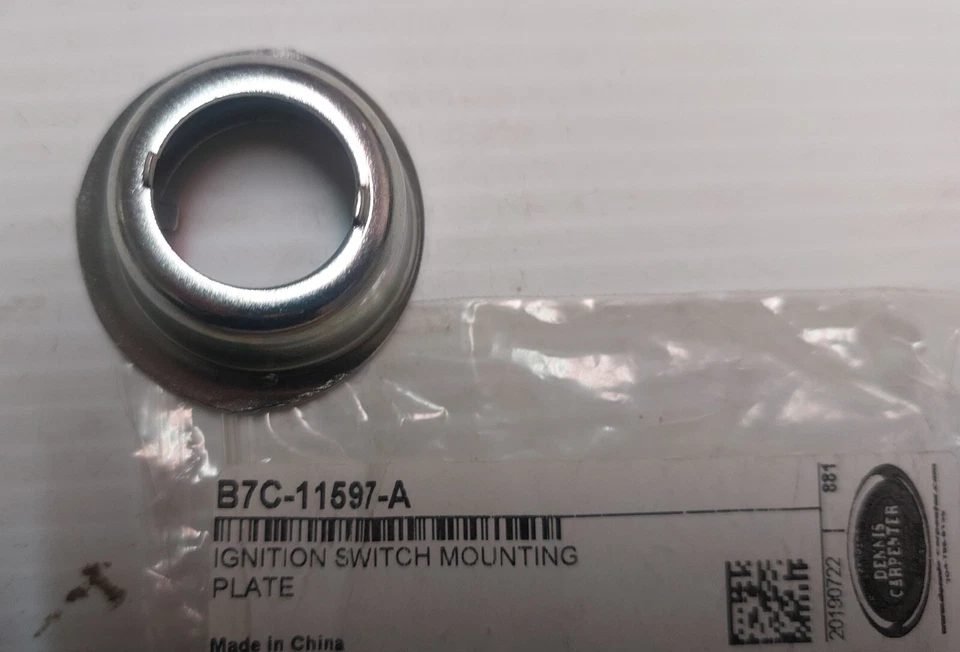 1956-60 Ford Ignition Switch Mounting plate, B7C-11597-A - Image 2 of 4