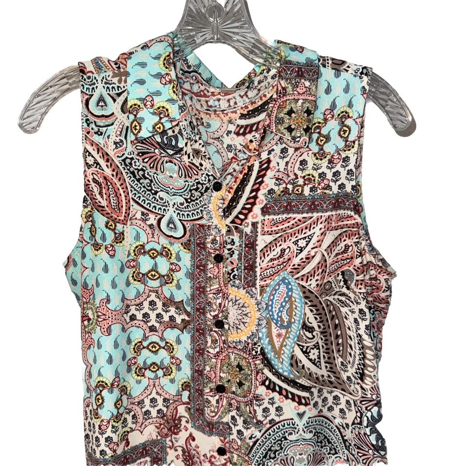 Платье-рубашка SPENCE без рукавов с воротником на пуговицах женское размер средний - Изображение 3 из 4