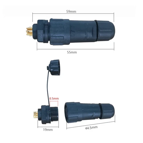 IP68 Waterproof Cable Connector 2/3/4/5/6-8Pin Aviation Plug Socket Panel/Inline - Picture 12 of 14