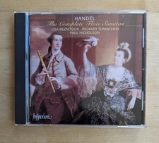 George Frideric Handel COMPLETE FLUTE SONATAS - Hyperion  (CD) UK Import NEW!!!
