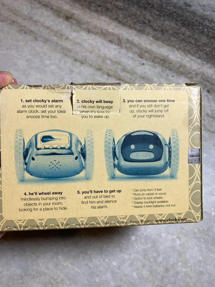 NUEVO NOS Reloj Reloj De Colección Sobre Ruedas Nanda Run Away Plateado Cromo Runaway Foto 4 de 4