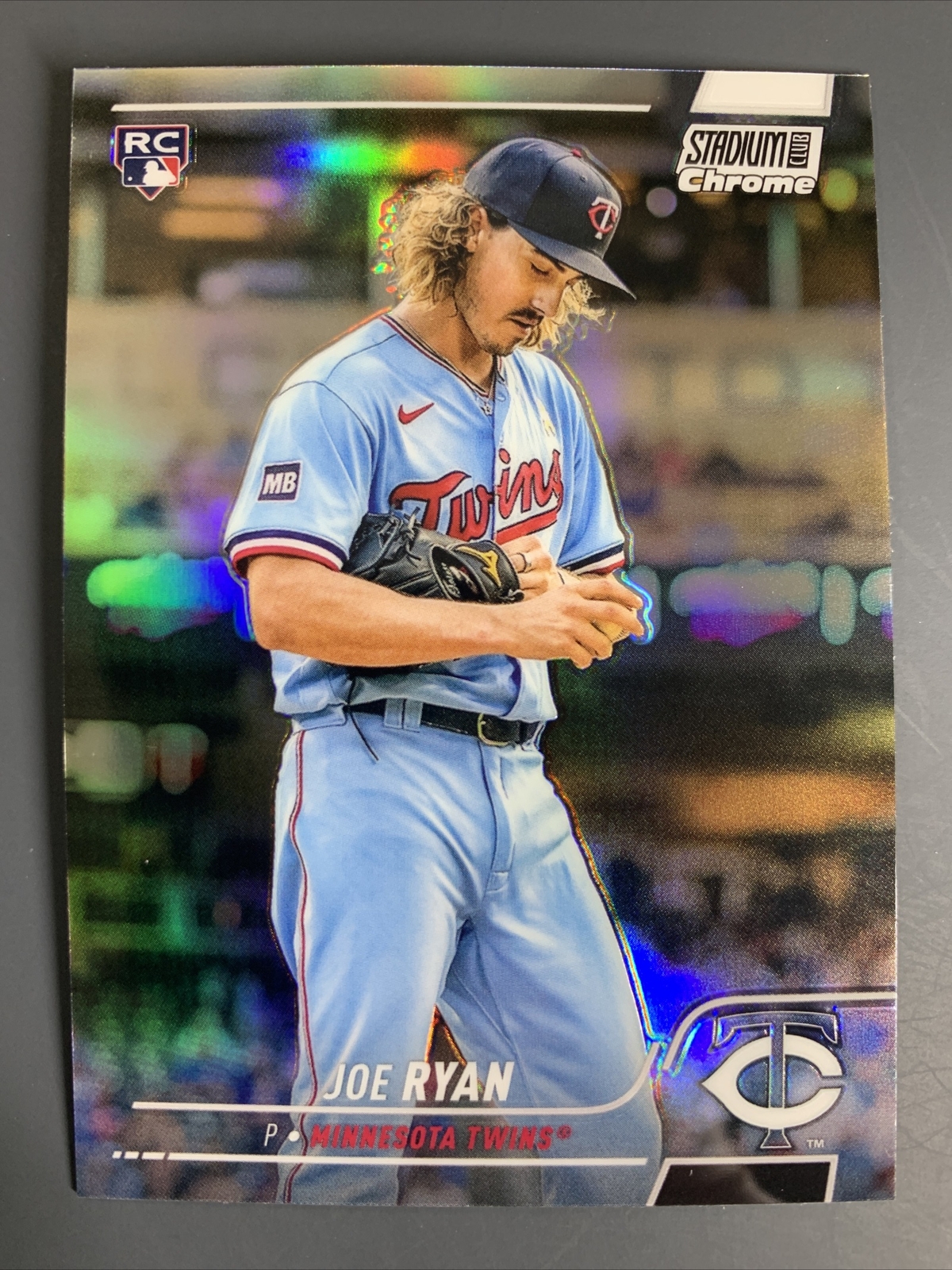 2022 Stadium Club Chrome Refractor Joe Ryan RC #130 Rookie Minnesota Twins