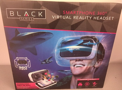 Black Series Smart Phone 360 Virtual Reality Headset - New.               (BR10)